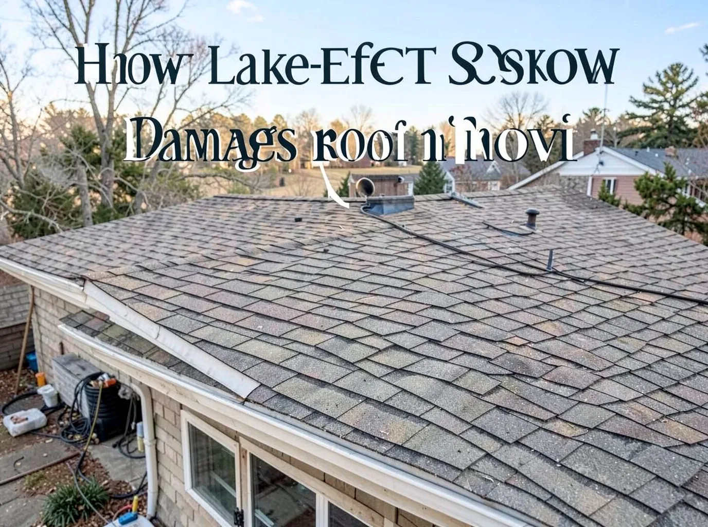 How Lake-Effect Snow Damages Roofs in Novi